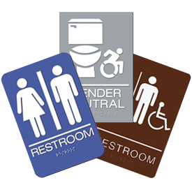 Restroom Entrance Signs