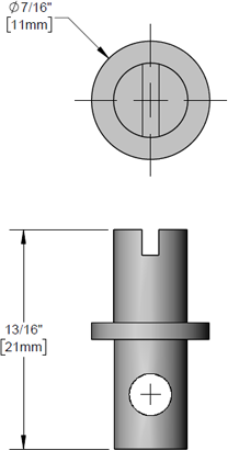 T&S Brass (000834-25) Stem for Retro T&S Glass Filler additional product graphic