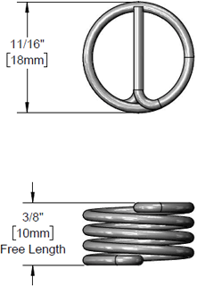 T&S Brass (000902-45) Stainless Steel Spring for BL-5850-1 Self-Closing Handle additional product graphic