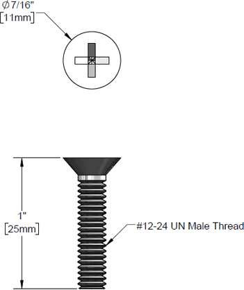 T&S Brass (000913-45) Sprayface Screw for Spray Valve additional product graphic
