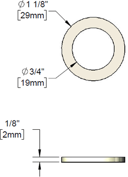 T&S Brass (001019-45) Coupling Nut Washer additional product graphic