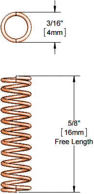 T&S Brass (001479-45) Spring for Eterna Cartridge with Spring Checks additional product graphic