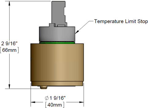T&S Brass (013080-45) B-2730 / B-2731 / B-2740 Ceramic Cartridge additional product graphic