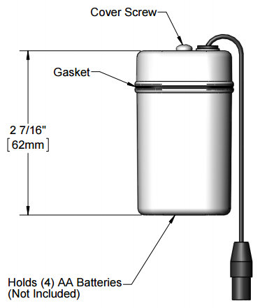 T&S Brass (018227-45) Battery Holder For EC-3122 Sensor Faucet additional product graphic