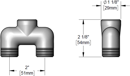 T&S Brass (000175-40) B-0192 Yoke inYin Fitting, Chrome Plated Brass additional product graphic
