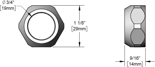 T&S Brass (000711-40) Swivel Adapter Nut additional product graphic