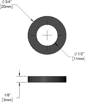 T&S Brass (001014-45) Hose Barrel Washer additional product graphic