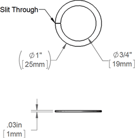 T&S Brass (009538-45) Split Swivel Washer (Delrin) additional product graphic