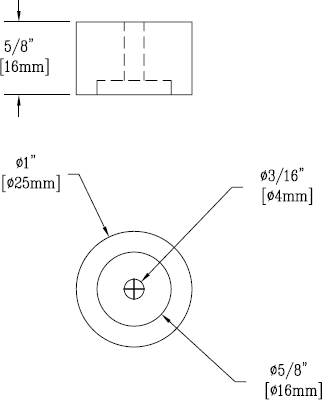 T&S Brass (015986-45) Delrin Spacer for B-0512 Faucets additional product graphic
