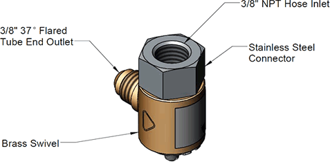 T&S Brass (017355-45) Swivel Repair Kit For B-7102 Hose Reel additional product graphic