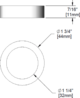 T&S Brass (017946-45) Delrin Spacer additional product graphic