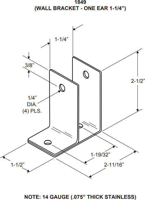 J-1849 Specification Sheet
