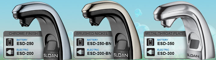 Sloan Optima Plus Sensor-Activated Soap Dispensers