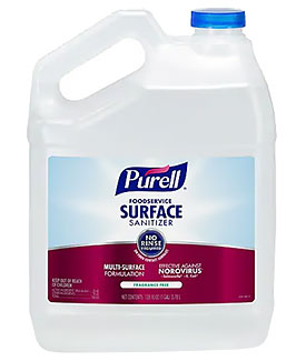 Purell Foodservice Surface Sanitizer, Fragrance Free, 1 Gallon